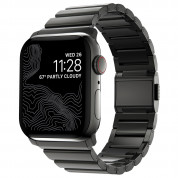 Nomad Strap Stainless Steel Band V2 for Apple Watch 42mm, 44mm, 45mm, Ultra 49mm (graphite black)