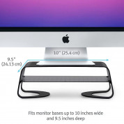 TwelveSouth Curve Riser - алуминиева повдигаща поставка за iMac и дисплеи (черен) 5