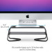 TwelveSouth Curve Riser - алуминиева повдигаща поставка за iMac и дисплеи (черен) 6