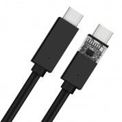 Platinet USB-C to USB-C Data Cable 5A - USB-C към USB-C кабел за устройства с USB-C порт (200 см) (черен)