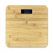 Omega Body Scale Bamboo LCD Display - кантар за измерване на тегло (кафяв) 1