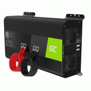 Инвертор за кола - Green Cell Car Power Inverter Converter 12V to 230V Pure Sine 1000W/2000W with USB 