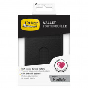Otterbox Wallet for MagSafe - кожен портфейл (джоб) за прикрепяне към iPhone с MagSafe (черен) 5