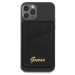 Guess Saffiano Magnetic Wallet - кожен портфейл (джоб) за прикрепяне към iPhone с MagSafe (черен) 2