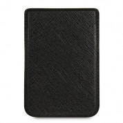 Guess Saffiano Magnetic Wallet - кожен портфейл (джоб) за прикрепяне към iPhone с MagSafe (черен) 2