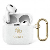 Guess AirPods 3 Silicone Transparent Glitter Case (transparent)