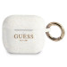 Guess AirPods 3 Silicone Glitter Case - силиконов калъф с карабинер за Apple Airpods 3 (бял) 1