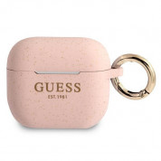 Guess AirPods 3 Silicone Glitter Case (pink)