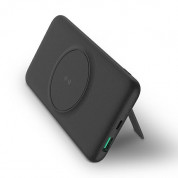 Uniq Hyde Air Click 10000 mAh MagSafe Wireless Power Bank - преносима външна батерия с USB-C порт, USB-A изход и безжично зареждане с MagSafe (черен)