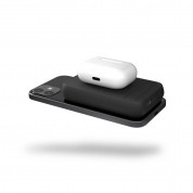 Zens Powerbank Dual with Kickstand ZEPP03M with MagSafe and Qi 4000 mAh - преносима външна батерия с безжично зареждане за iPhone с Magsafe и Qi съвместими устройства (черен) 6