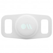 CaseMate Dog Collar Mount for Apple AirTag - силиконов държач за каишки за домашни любимци за Apple AirTag (бял) 1