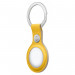 Apple AirTag Leather Key Ring - стилен оригинален ключодържател от естествена кожа за Apple AirTag (жълт) 3
