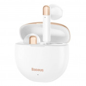 Baseus Encok W02 AirNora TWS In-Ear Bluetooth Earphones - безжични блутут слушалки със зареждащ кейс (бял)