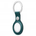 Apple AirTag Leather Key Ring - стилен оригинален ключодържател от естествена кожа за Apple AirTag (зелен) 3