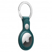 Apple AirTag Leather Key Ring (Forest Green) 1