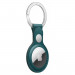 Apple AirTag Leather Key Ring - стилен оригинален ключодържател от естествена кожа за Apple AirTag (зелен) 2