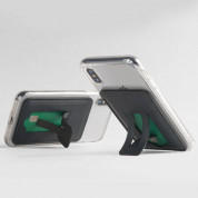 Ringke Wallet Mini Card Holder with Metal Plate and Stand Function - поставка с джоб за документи и карти, прикрепяща се към всяко мобилно устройство (черен) 7