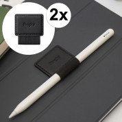 Ringke Pen Holder 2x Pen Loop - комплект от 2 броя самозалепващи държачи за Apple Pencil и писалки (черен)
