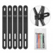 Ringke Set 5 x Silicone Strap Cable Organizer - пет броя силиконови органайзери за кабели (черен) 1