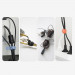 Ringke Set 5 x Silicone Strap Cable Organizer - пет броя силиконови органайзери за кабели (черен) 4
