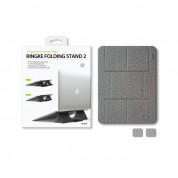 Ringke Folding Laptop Stand 2 - сгъваема, залепяща се към вашия компютър поставка за MacBook и лаптопи (сив) 10