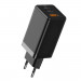 Baseus GaN 2 Pro Charger 65W (CCGAN2P-B01) - захранване за ел. мрежа за лаптопи, смартфони и таблети с USB-A и 2xUSB-C изходи с технология за бързо зареждане (черен) 1