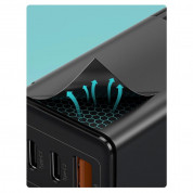 Baseus GaN 2 Pro Charger 65W (CCGAN2P-B01) - захранване за ел. мрежа за лаптопи, смартфони и таблети с USB-A и 2xUSB-C изходи с технология за бързо зареждане (черен) 11