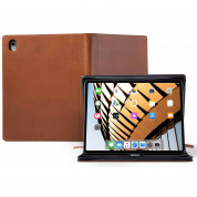 TwelveSouth Journal Case - уникален кожен калъф с отделение за Apple Pencil за iPad Pro 12.9 (2018) (кафяв)
