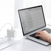 Baseus Cafule Metal Series USB-C to USB-C Cable 100W (CATJK-C02) - здрав кабел с въжена оплетка за устройства с USB-C порт (100 см) (бял) 7