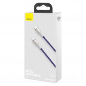 Baseus Cafule Metal Series USB-C to USB-C Cable 100W (CATJK-C05) (100 cm) (violet) 13