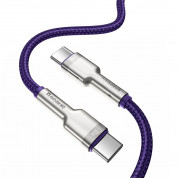 Baseus Cafule Metal Series USB-C to USB-C Cable 100W (CATJK-C05) (100 cm) (violet) 1