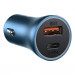 Baseus Golden Contactor Pro Quick Car Charger 40W (CCJD-03) - зарядно за кола с USB-A и USB-C изходи с технология за бързо зареждане (син) 2