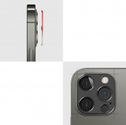 Ringke Camera Lens Glass - предпазна плочка за камерата на iPhone 12 Pro (сребрист) 3