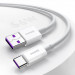 Baseus Superior USB-A to USB-C Cable 66W (CATYS-A02) - USB-C кабел с бързо зареждане за устройства с USB-C порт (200 см) (бял)  8