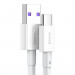 Baseus Superior USB-A to USB-C Cable 66W (CATYS-A02) - USB-C кабел с бързо зареждане за устройства с USB-C порт (200 см) (бял)  2