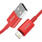 Baseus Superior Lightning USB Cable (CALYS-C09) - USB кабел за Apple устройства с Lightning порт (200 см) (червен) 1