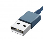 Baseus Superior 3-in-1 USB Cable (CAMLTYS-03) - универсален USB кабел с Lightning, microUSB и USB-C конектори (150 см) (син) 7