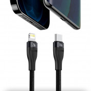 Baseus Flash Series 2in1 100W Fast Charging USB-C to Lightning and USB-C Cable (CA1T2-F01) - здрав USB-C кабел с бързо зареждане за устройства с Lightning и USB-C порт (120 см) (черен) 15
