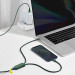 Baseus Flash Series 2in1 100W Fast Charging USB-C to Lightning and USB-C Cable (CA1T2-F06) - здрав USB-C кабел с бързо зареждане за устройства с Lightning и USB-C порт (120 см) (зелен) 10