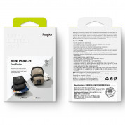 Ringke Two Pocket Mini Pouch - компактен органайзер с два джоба за кабели, слушалки, ключове и др. (бежов) 11