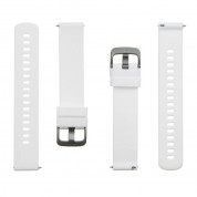 Tactical 573 Silicone Band 18mm - силиконова каишка за Galaxy Watch, Huawei Watch, Xiaomi, Garmin и други (18мм) (бял) 1