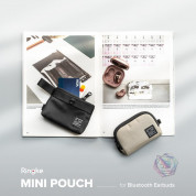 Ringke Half Pocket Mini Pouch  - компактен органайзер с един джоб за кабели, слушалки, ключове и др. (бежов) 9