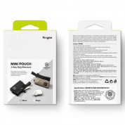 Ringke Two Way Pocket Mini Pouch  - компактен органайзер с един джоб за кабели, слушалки, ключове и др. (черен) 4