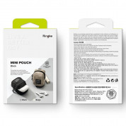 Ringke Block Pocket Mini Pouch  - компактен органайзер с един джоб за кабели, слушалки, ключове и др. (черен-прозрачен) 13