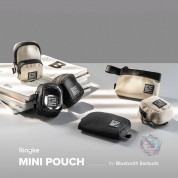 Ringke Block Pocket Mini Pouch  - компактен органайзер с един джоб за кабели, слушалки, ключове и др. (бежов) 3