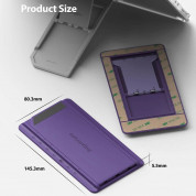 Ringke Outstanding Adjustable Tablet Kicktand - сгъваема, залепяща се поставка за таблети от 8 до 13 инча (лилав) 11