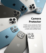 Ringke Camera Lens Glass - комплект 2 броя предпазни стъклени протектора за камерата на iPhone 12 Pro Max (прозрачен) 4