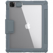 Nillkin Bumper PRO Protective Stand Case - удароустойчив хибриден кейс за iPad Pro 12.9 M1 (2021), iPad Pro 12.9 (2020) (тъмносив) 1