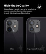 Ringke Camera Lens Glass - комплект 2 броя предпазни стъклени протектора за камерата на iPhone 12 mini (прозрачен) 5