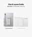 Ringke Fusion Combo Case - удароустойчив хибриден кейс и сгъваема поставка за Samsung Galaxy Tab S7 (прозрачен) 9